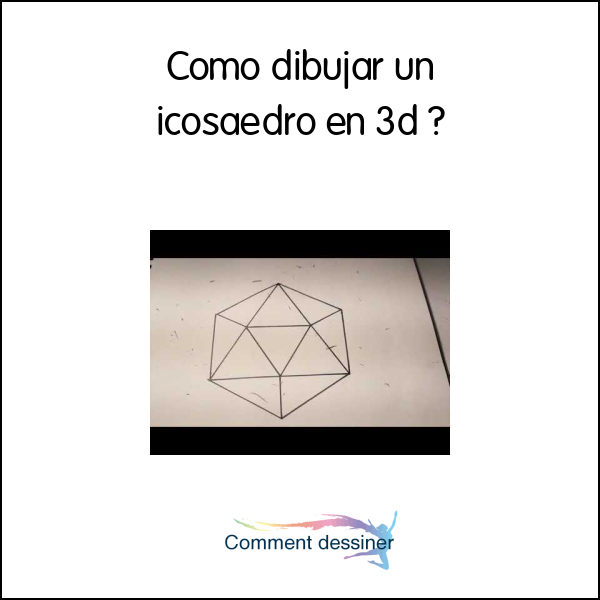 Como dibujar un icosaedro en 3d